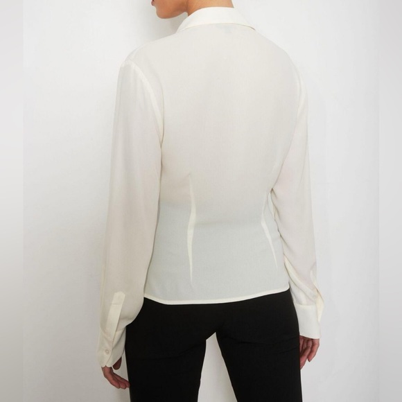 Deep V-Neck Blouse - Picture 13 of 13